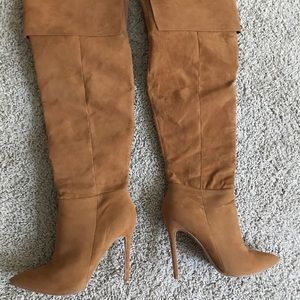 Shoe Republic LA Thigh High boots Chestnut Size 9